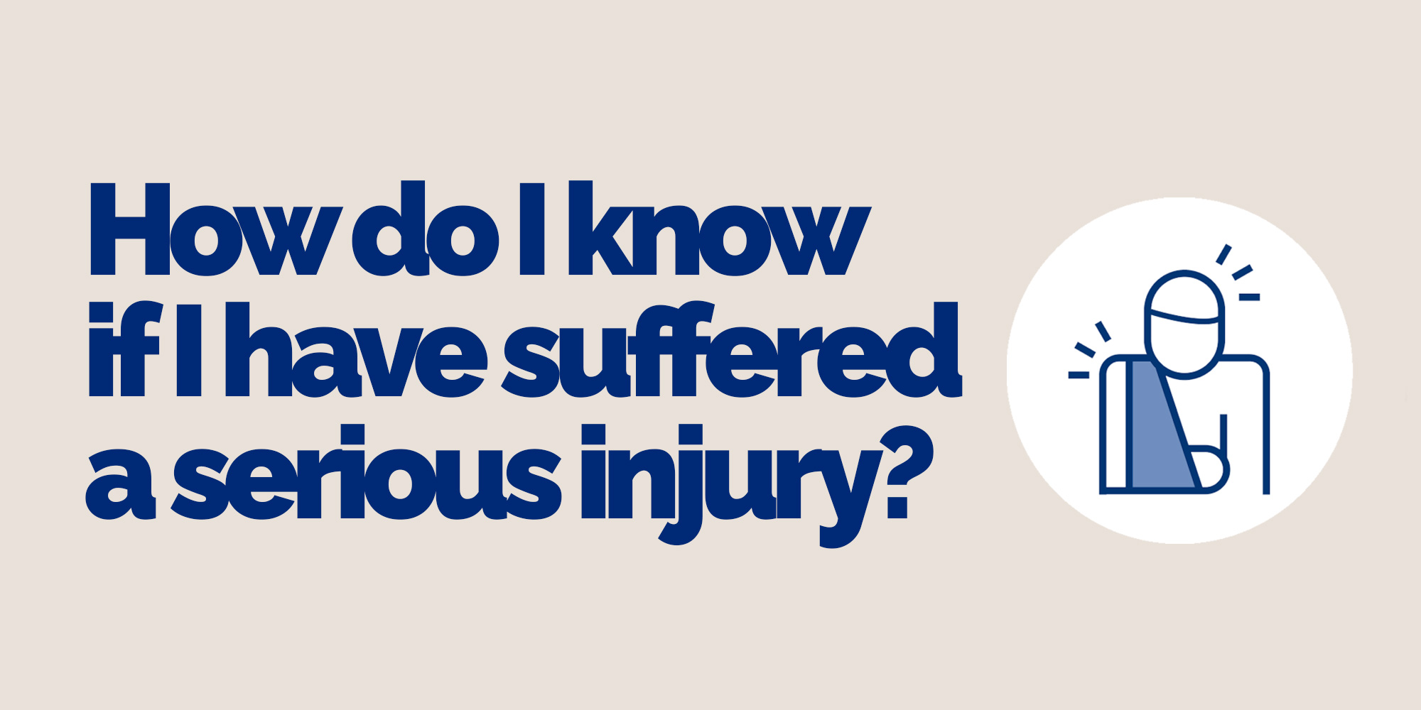 How do I know if I have suffered a serious injury? - Zaparas Lawyers